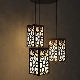 Muti Rings Design Wooden Modern Lamp Hanging Ceiling Light For Home Decoration Living Room