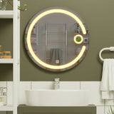 Modern Desinger Illuminating Lunar Bathroom Mirror With Led