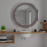 Modern Designed Led Round Shape Bathroom Wall Mirror