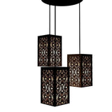 Floral Pattern Wooden Modern Lamp Hanging Ceiling Light For Home Decoration Living Room
