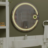 Modern Desinger Illuminating Lunar Bathroom Mirror With Led
