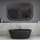 Modern Design Led Curved Rectangle Bathroom Mirror