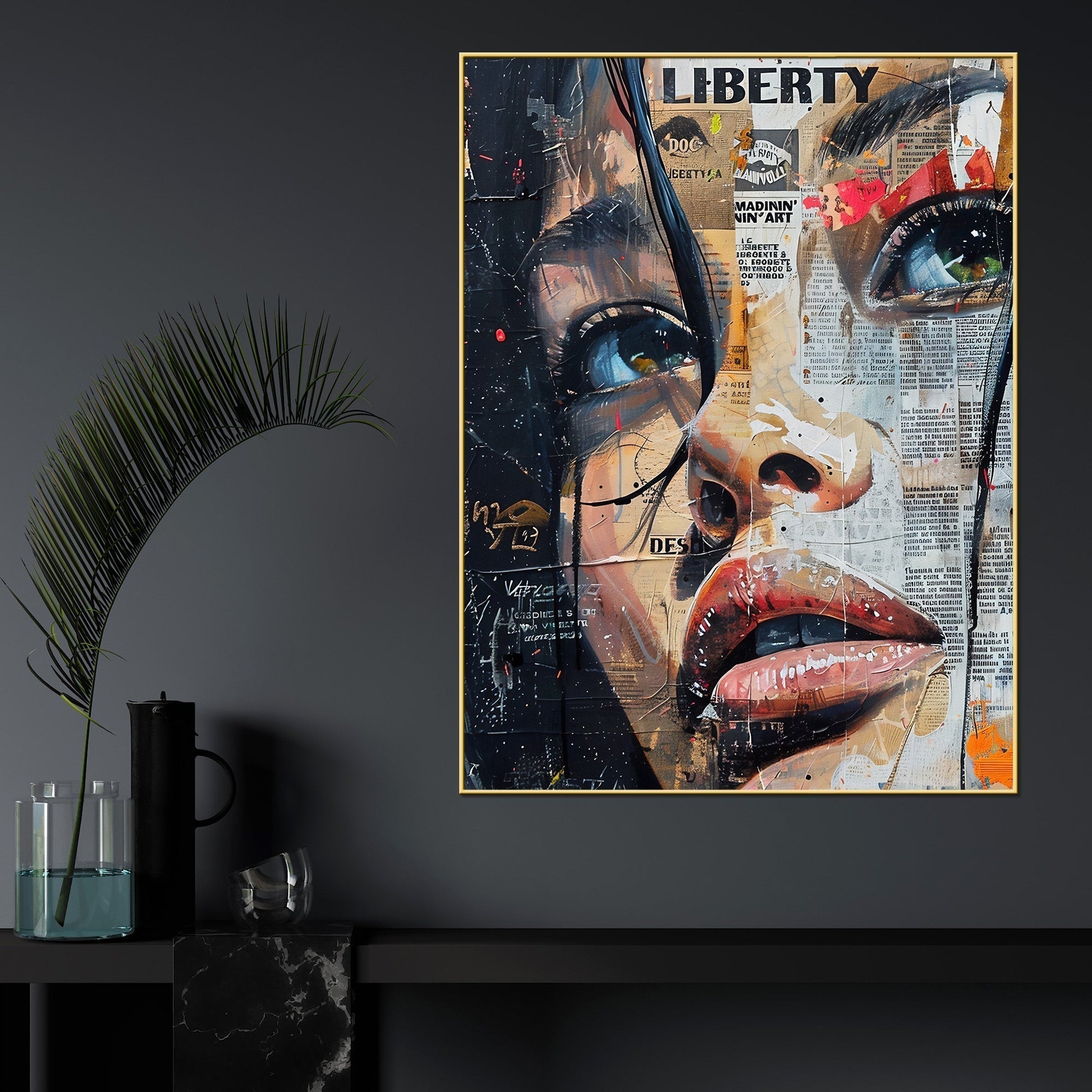 Aziza Of Africa Cotton Canvas Wall Painting
