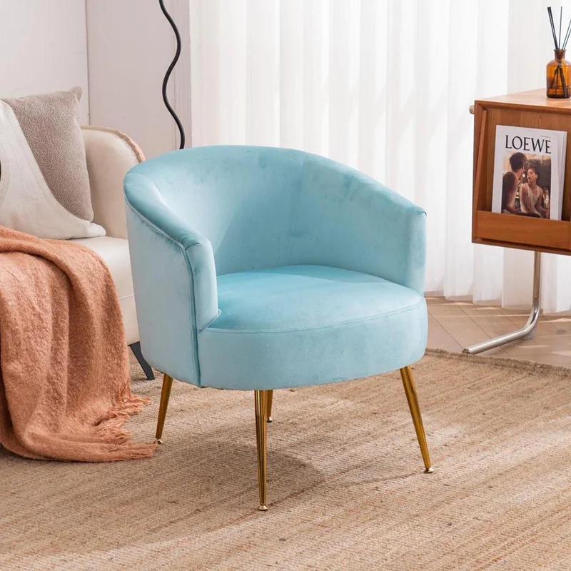 Sky Blue Jiba Accent Chair