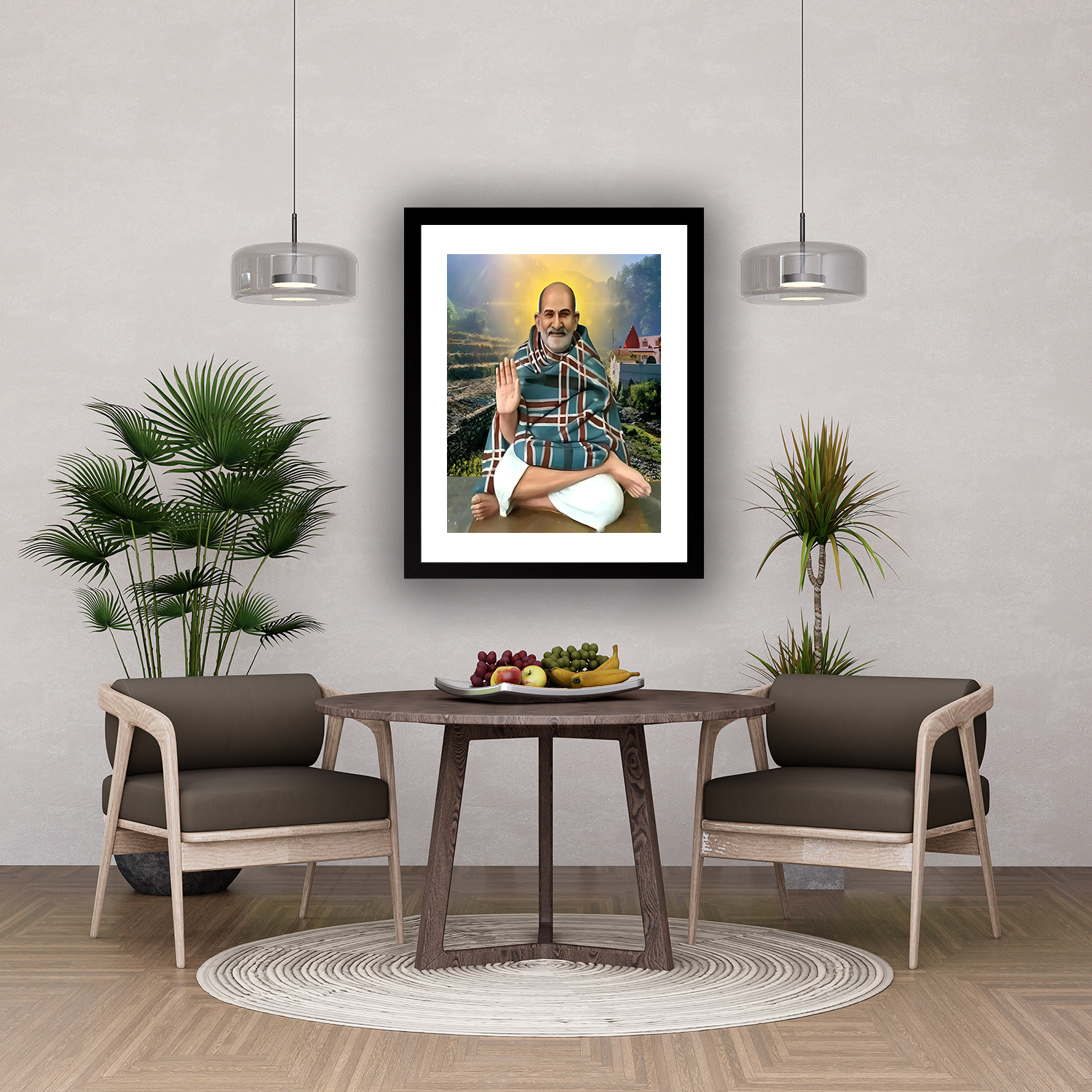 Premium Quality Neem Karoli Baba Photo Frame for Blessings
