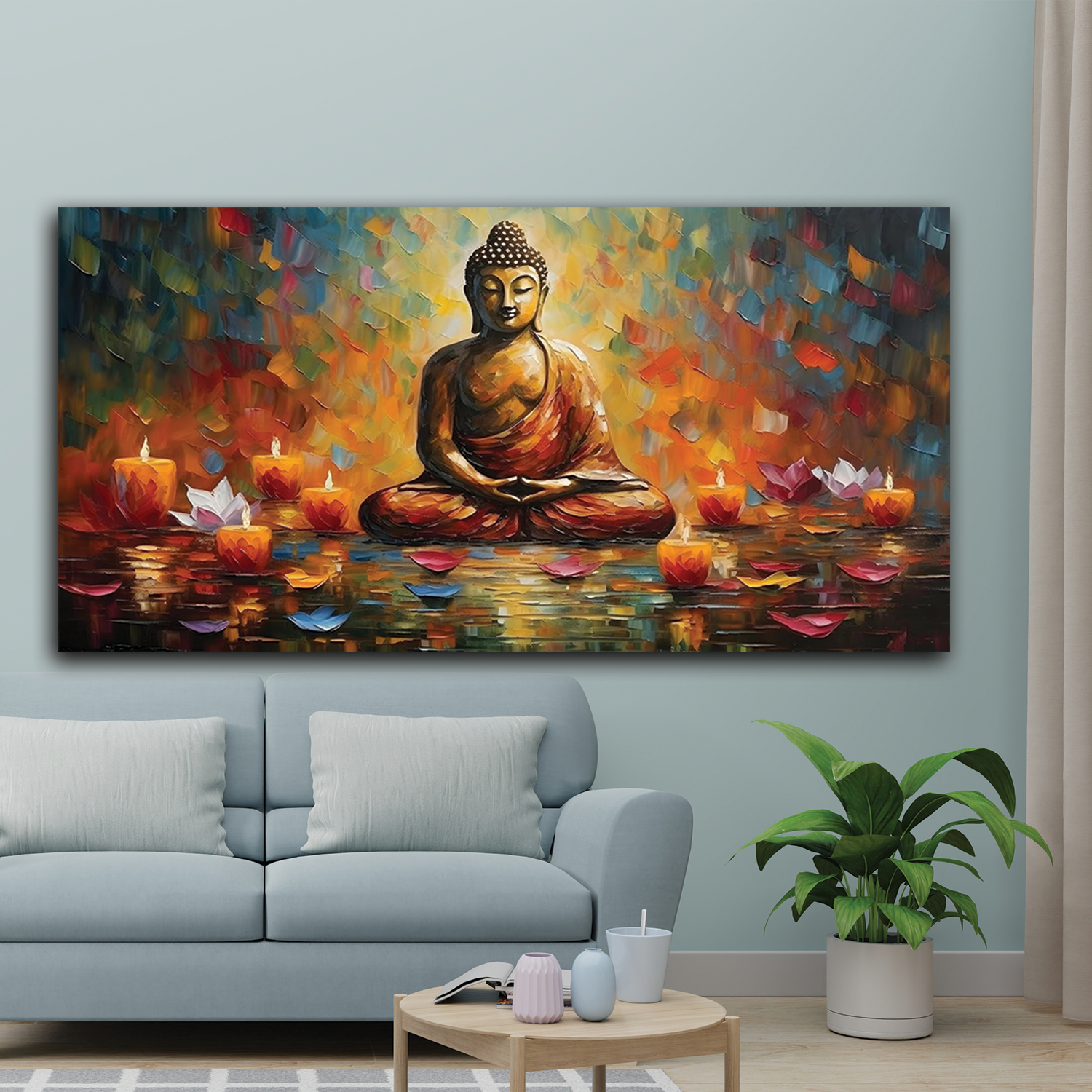 Buddha in Landscape Canvas Art – Enlighten Your Space