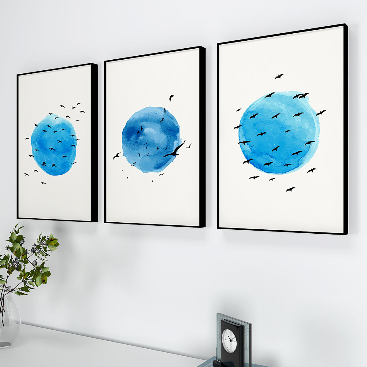 Flying Birds Dual Perspective Frames Set Of 3