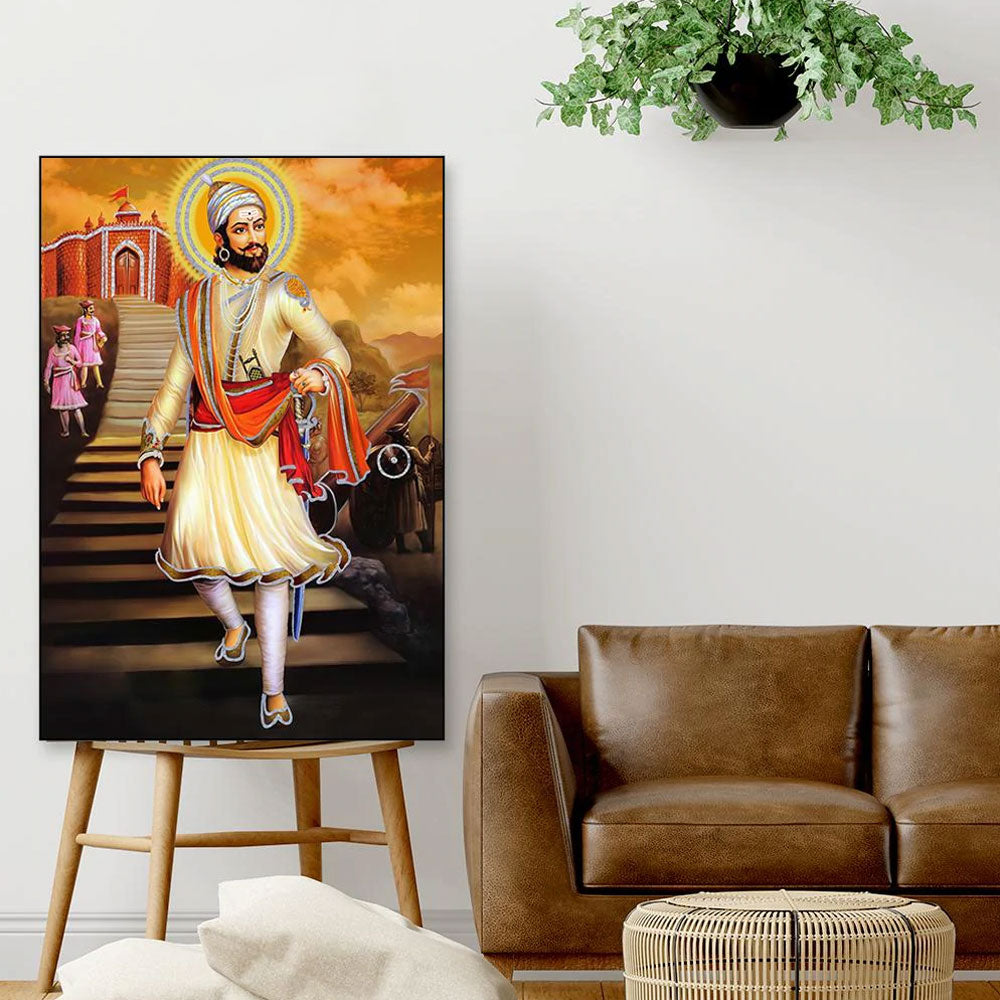 Illustrious Shivaji Framed Wall Art