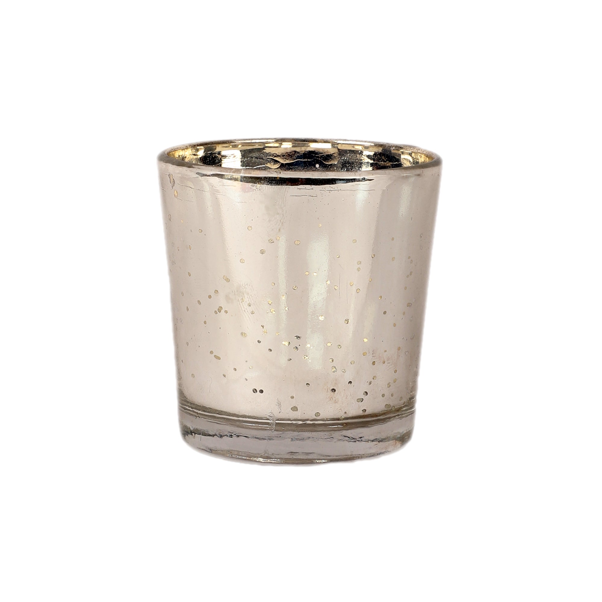 Silver Glass Votive Set of 4