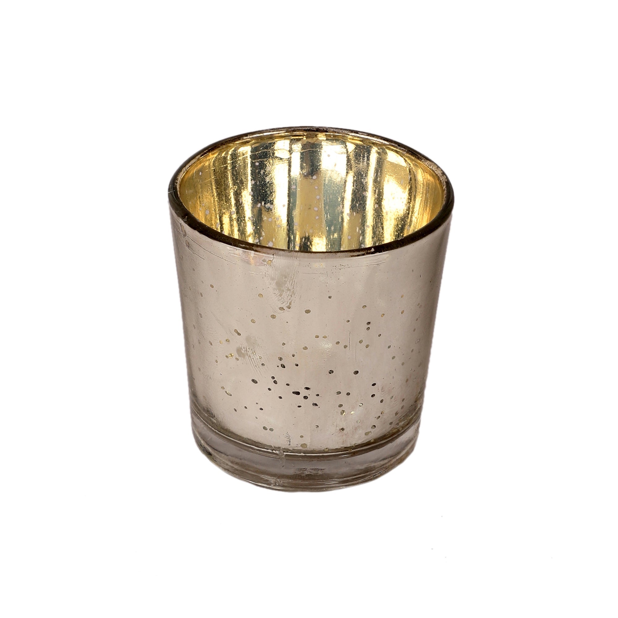 Silver Glass Votive Set of 4