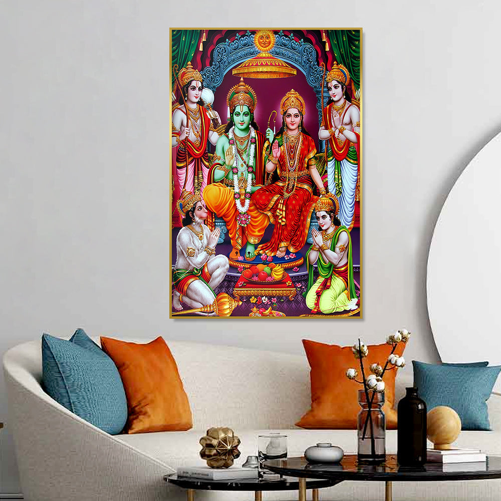 Traditional Ram Darbar Canvas Wall Paintings & Arts
