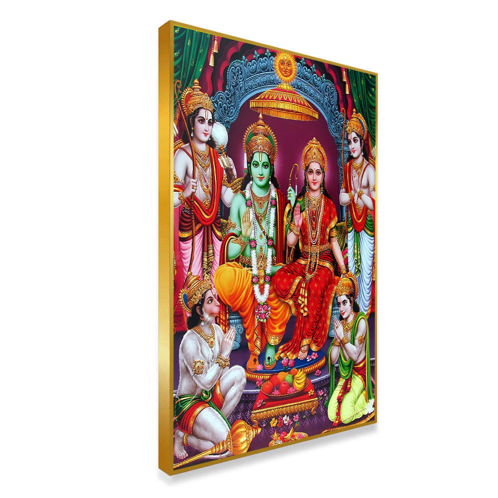 Traditional Ram Darbar Canvas Wall Paintings & Arts