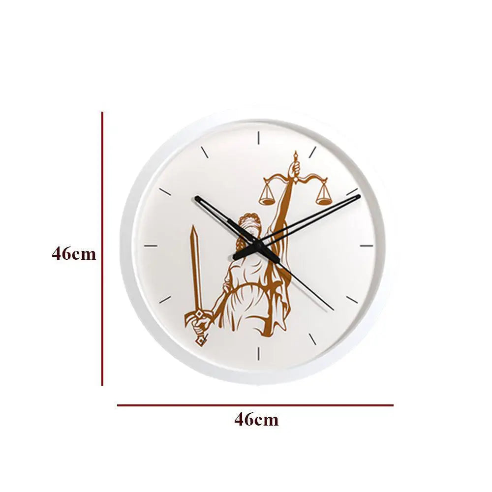 Handcrafted Wall Clock for Lawyer's Office