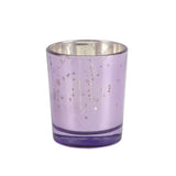 Purple Glass Votive Set of 4