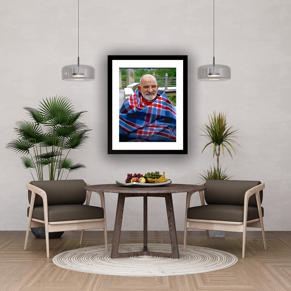 Divine Neem Karoli Baba Photo Frame for Blessings