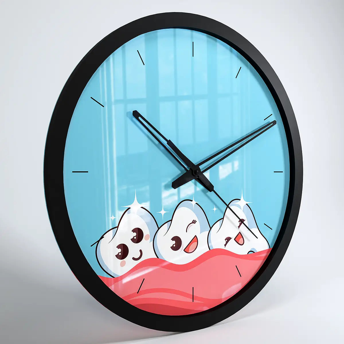 Healthy Tooth Handcrafted Dentist Office Wall Clock