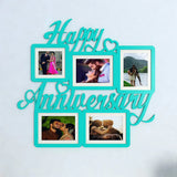 Happy Anniversary Turquoise Hanging Photo Frame