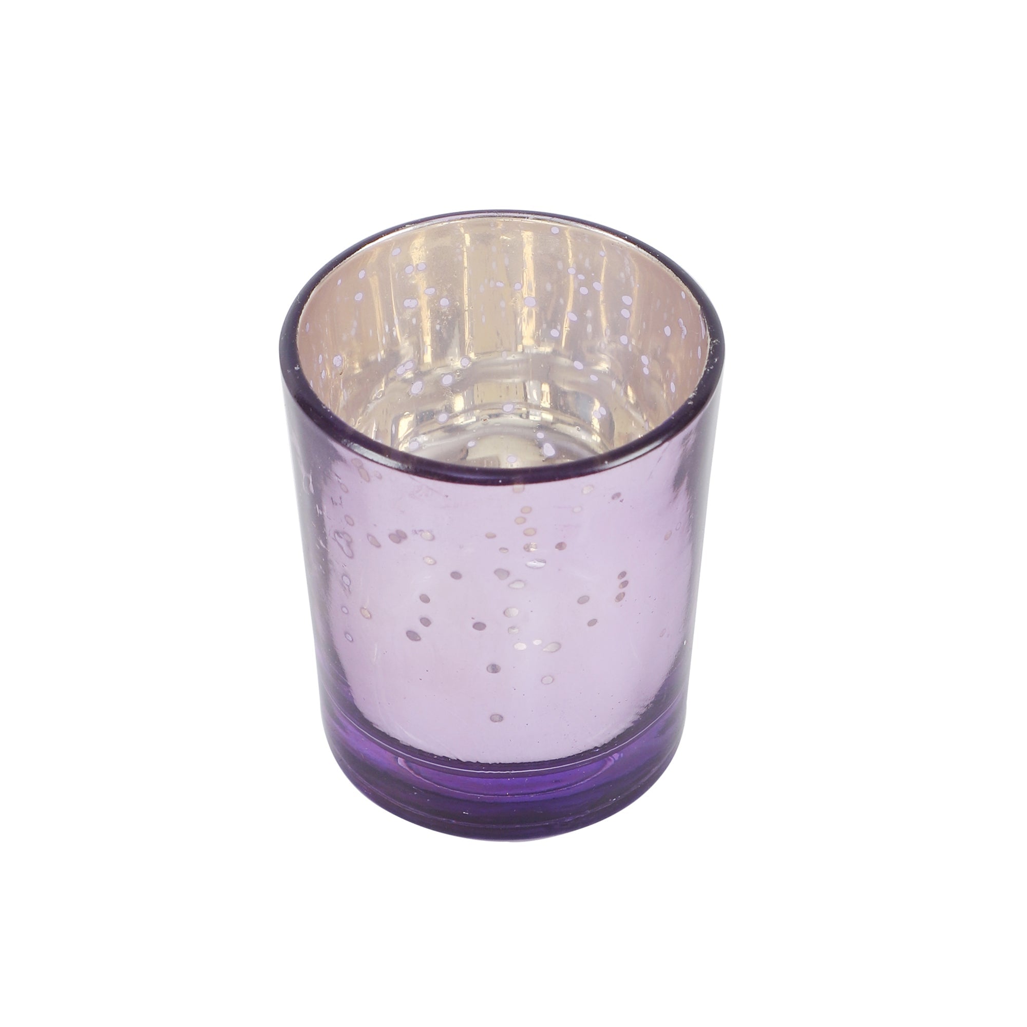 Purple Glass Votive Set of 4