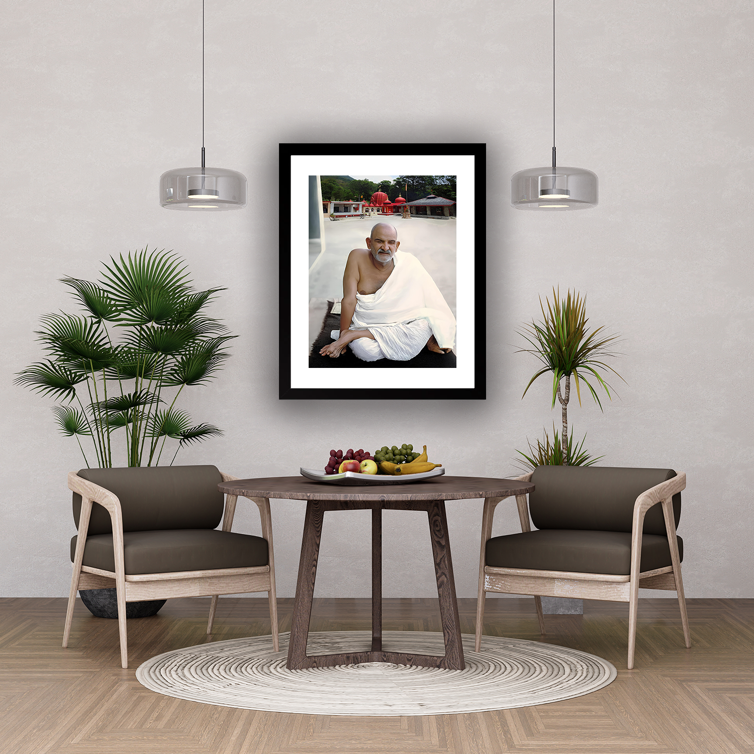 Neem Karoli Baba Spiritual Photo Frame
