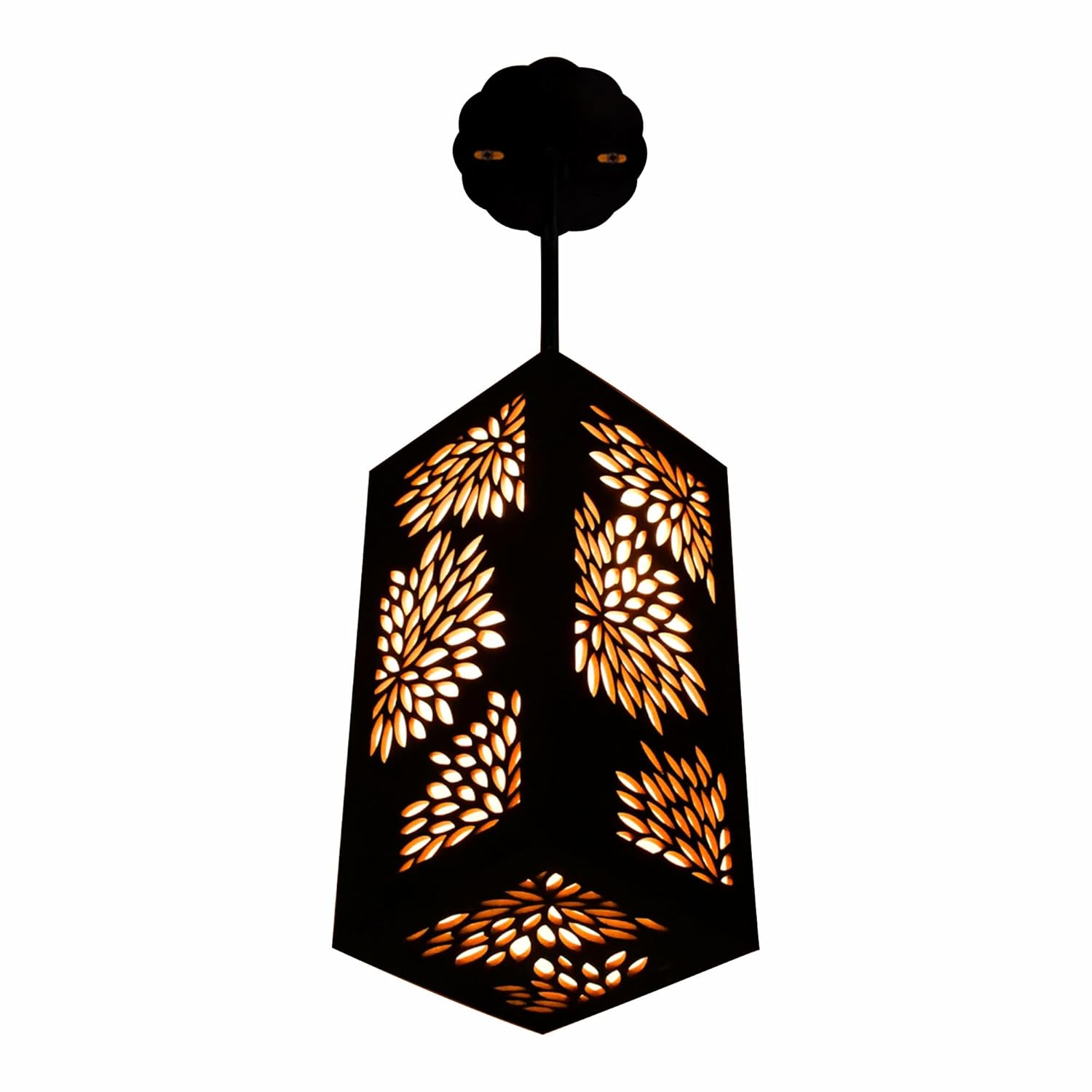 The Leaf Arbor Lantern - Wood Hanging Ambient Lighting