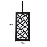 Contemporary Geometric Wood Hanging Lamp