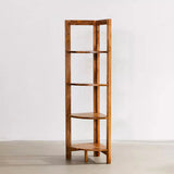 Sheesham wooden Corner Shelf In Ladder Motif