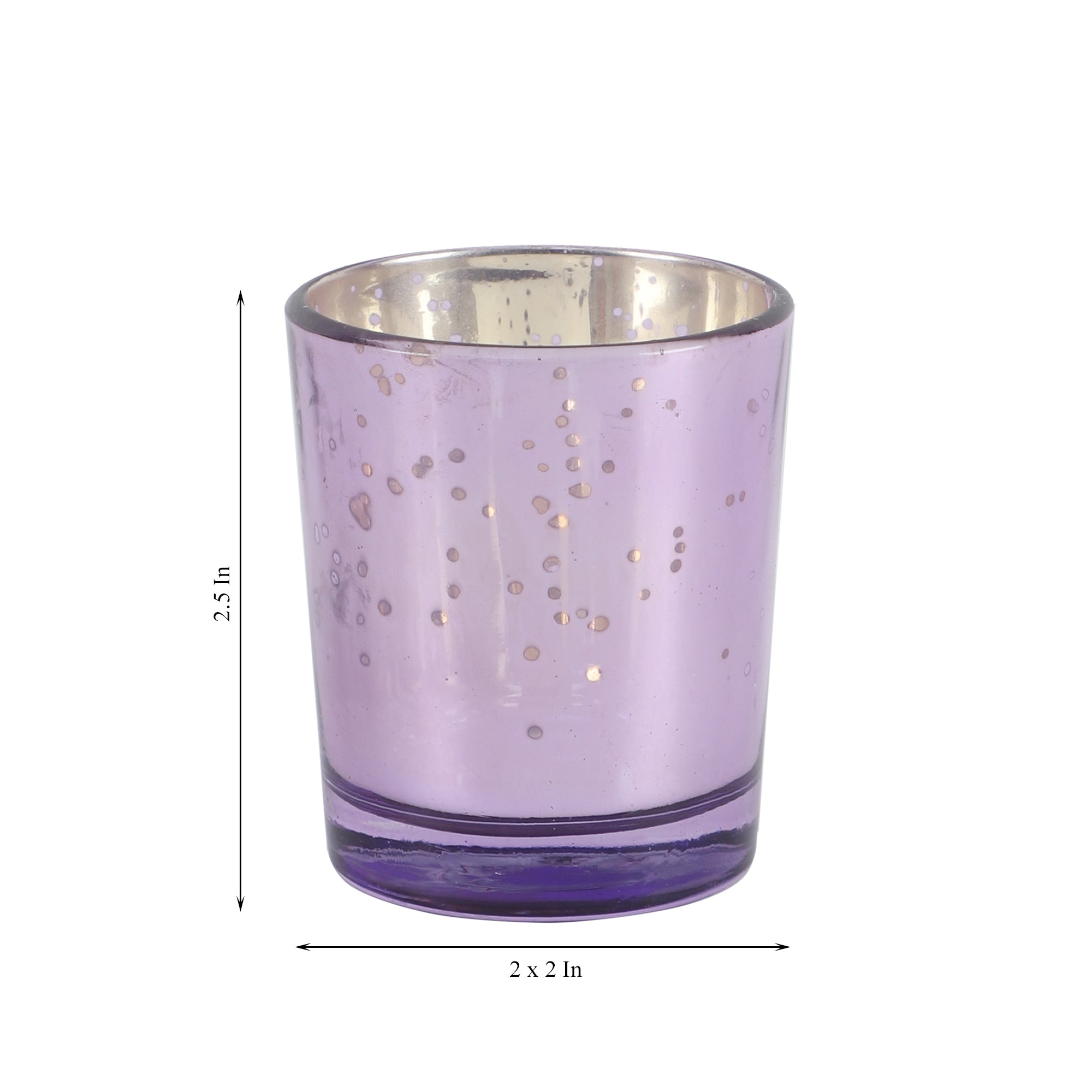 Purple Glass Votive Set of 4