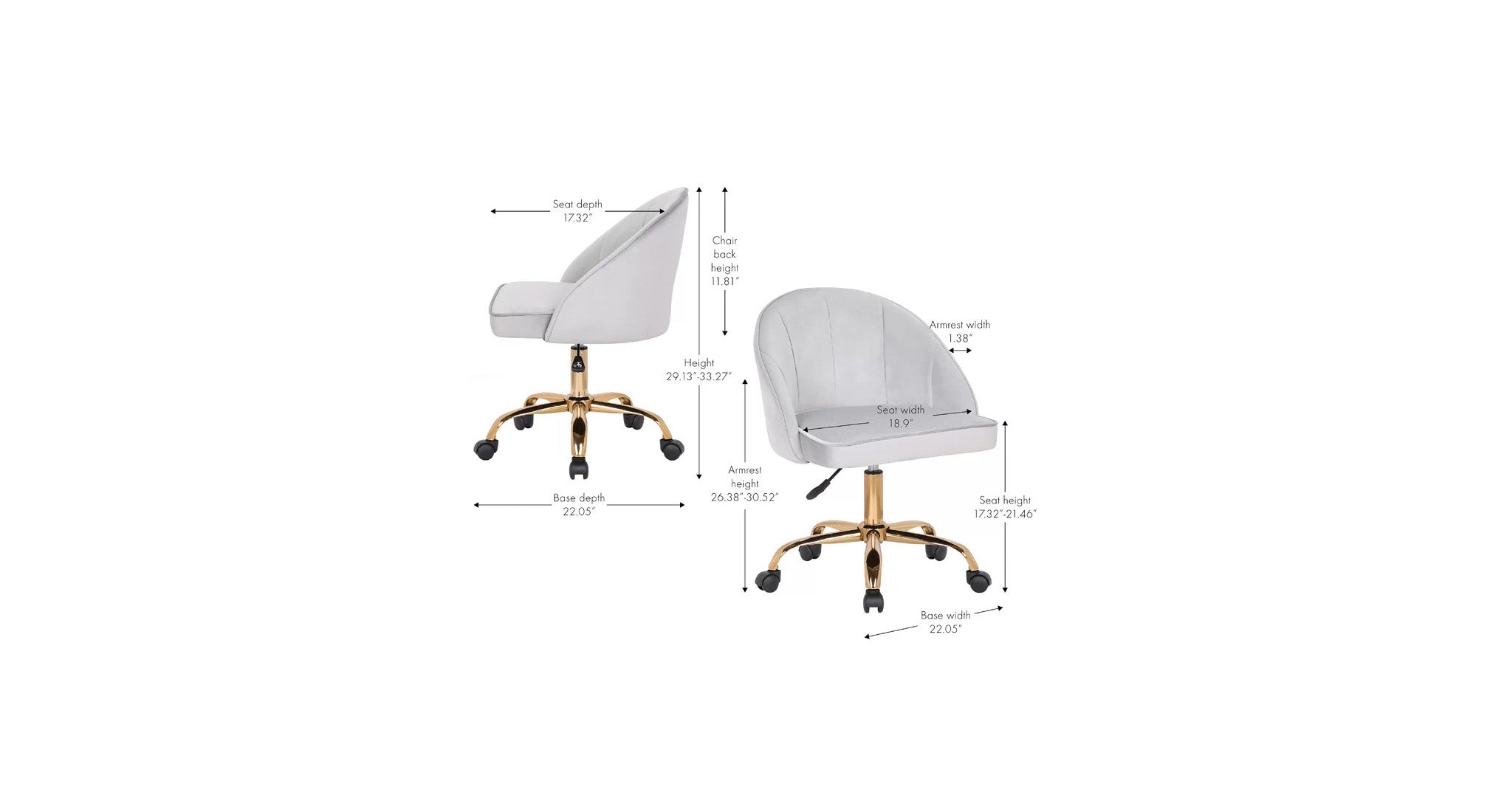 Grey HinVMen Task Chair