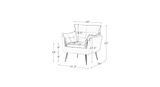 Blue Fyn Accent Chair