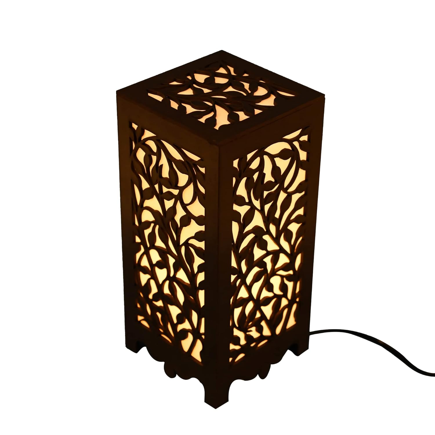Leaf Cascade Lamp - Nature-Inspired Wooden Light