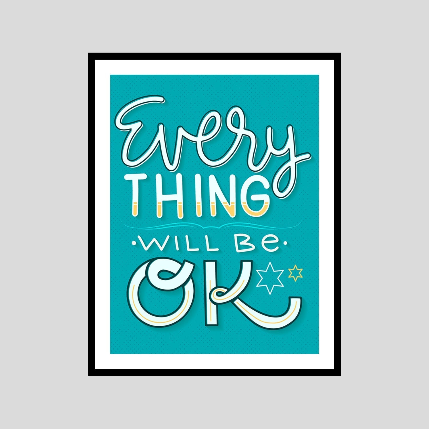Every Thingy Will B?. Ok Motivational Posters Wall Frames for Students, Business, Employees, Startup