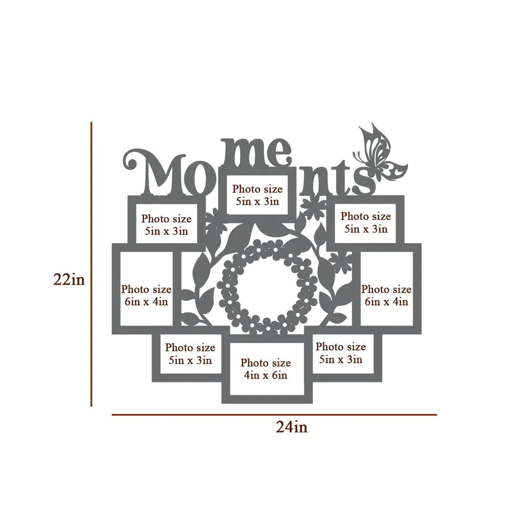 Moments Dark Brown Hanging Photo Frame