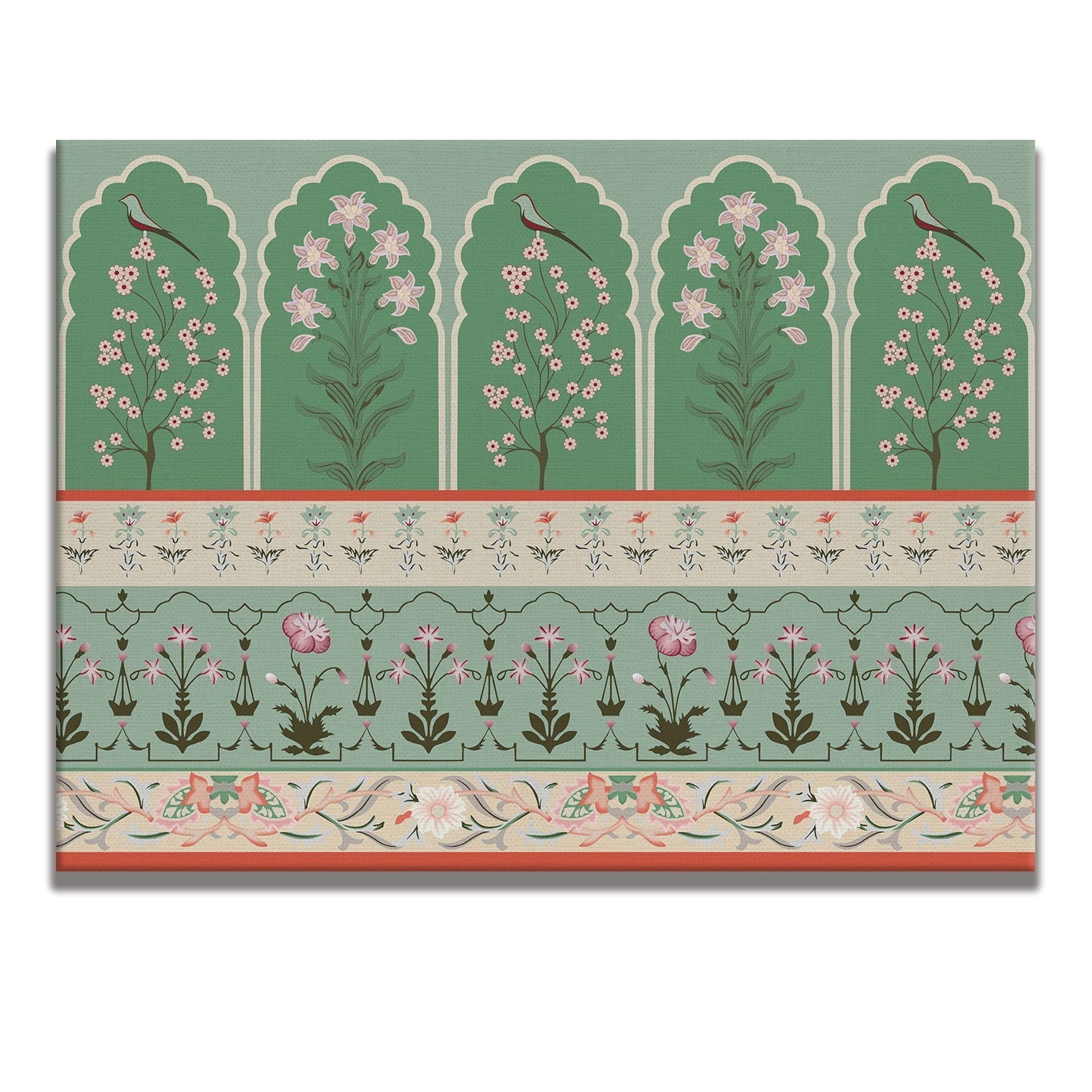 Indian Ethnic Traditional Artwork Canvas Framed Painting Traditional Wall Art Large Size Perfect For Living Rooms, Bedrooms, and Office Spaces