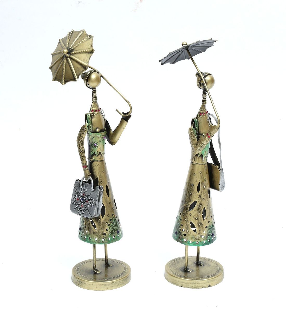 Umbrella doll set of 2 table decor