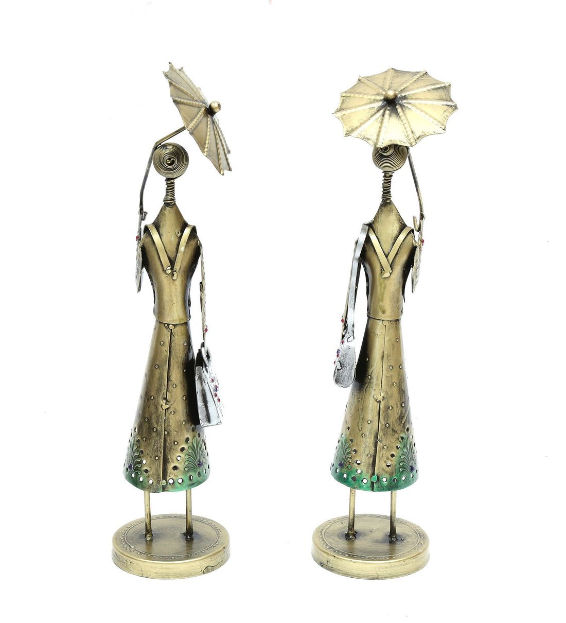 Umbrella doll set of 2 table decor