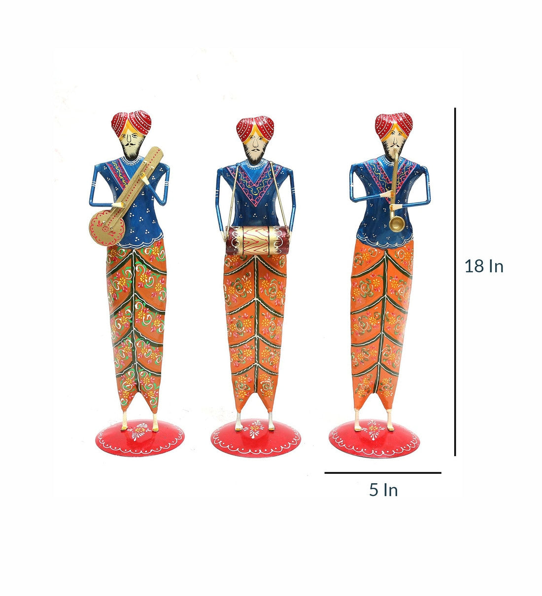 Sardar musician Set Of 3 table decor