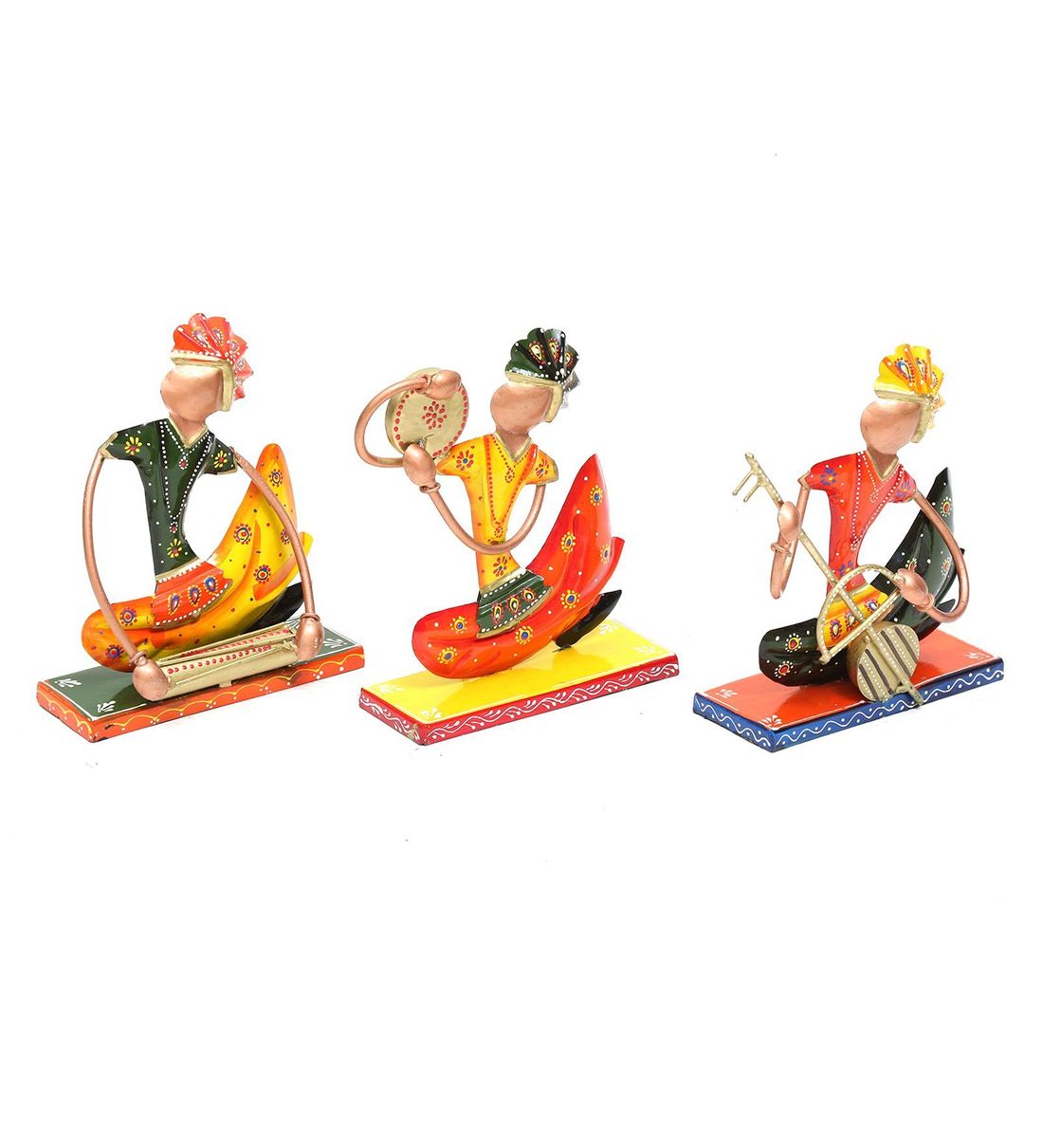 Small musician Set Of 3 table decor