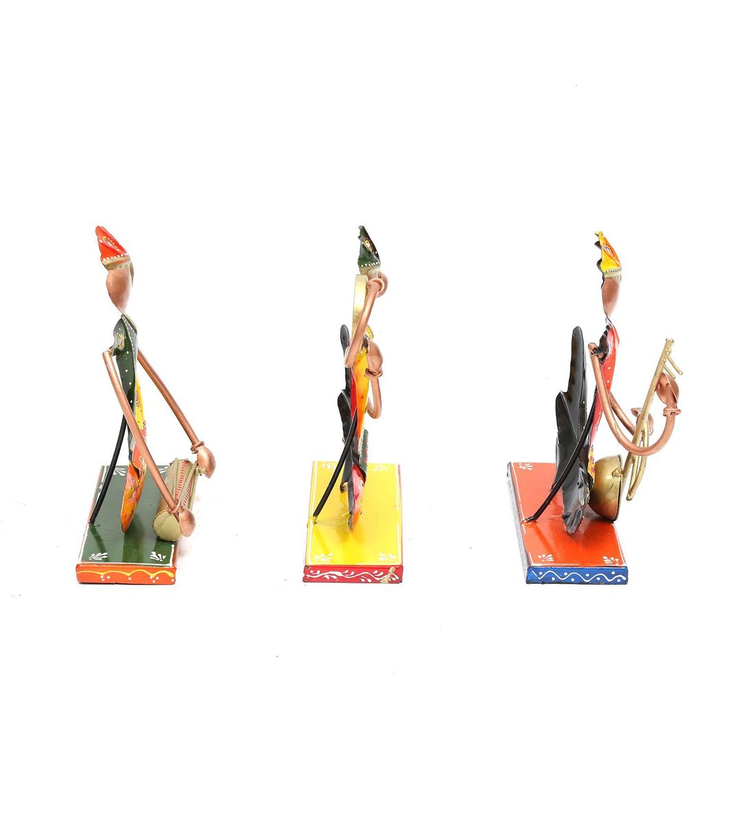 Small musician Set Of 3 table decor