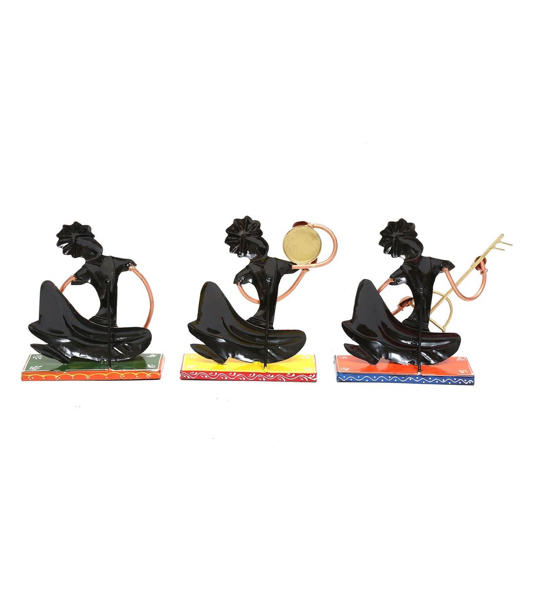 Small musician Set Of 3 table decor