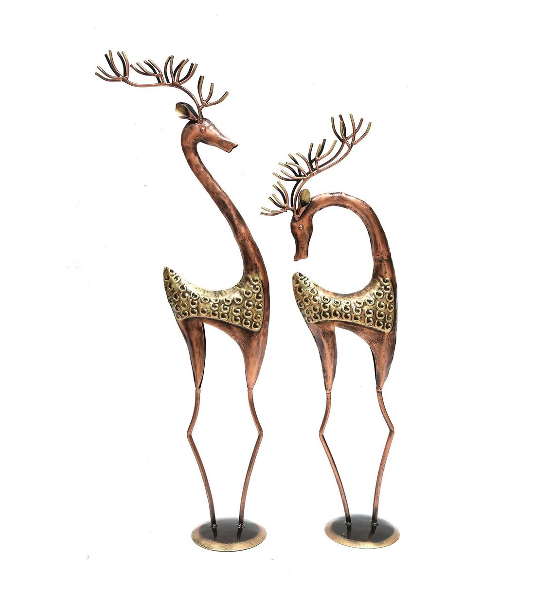 Deer set of 2 table decor