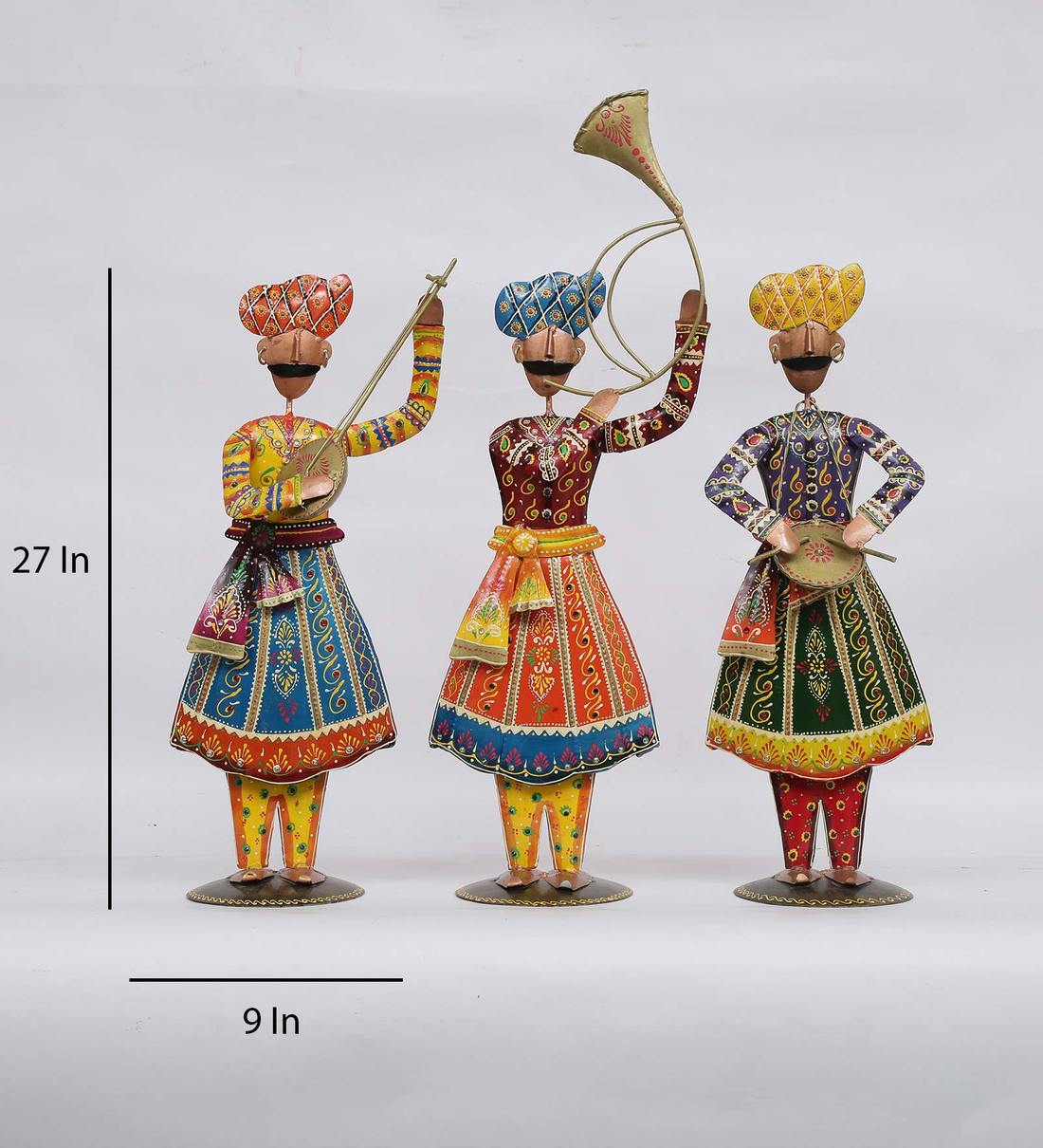 Rajasthani Band Set of 3 table decor