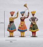 Rajasthani Band Set of 3 table decor