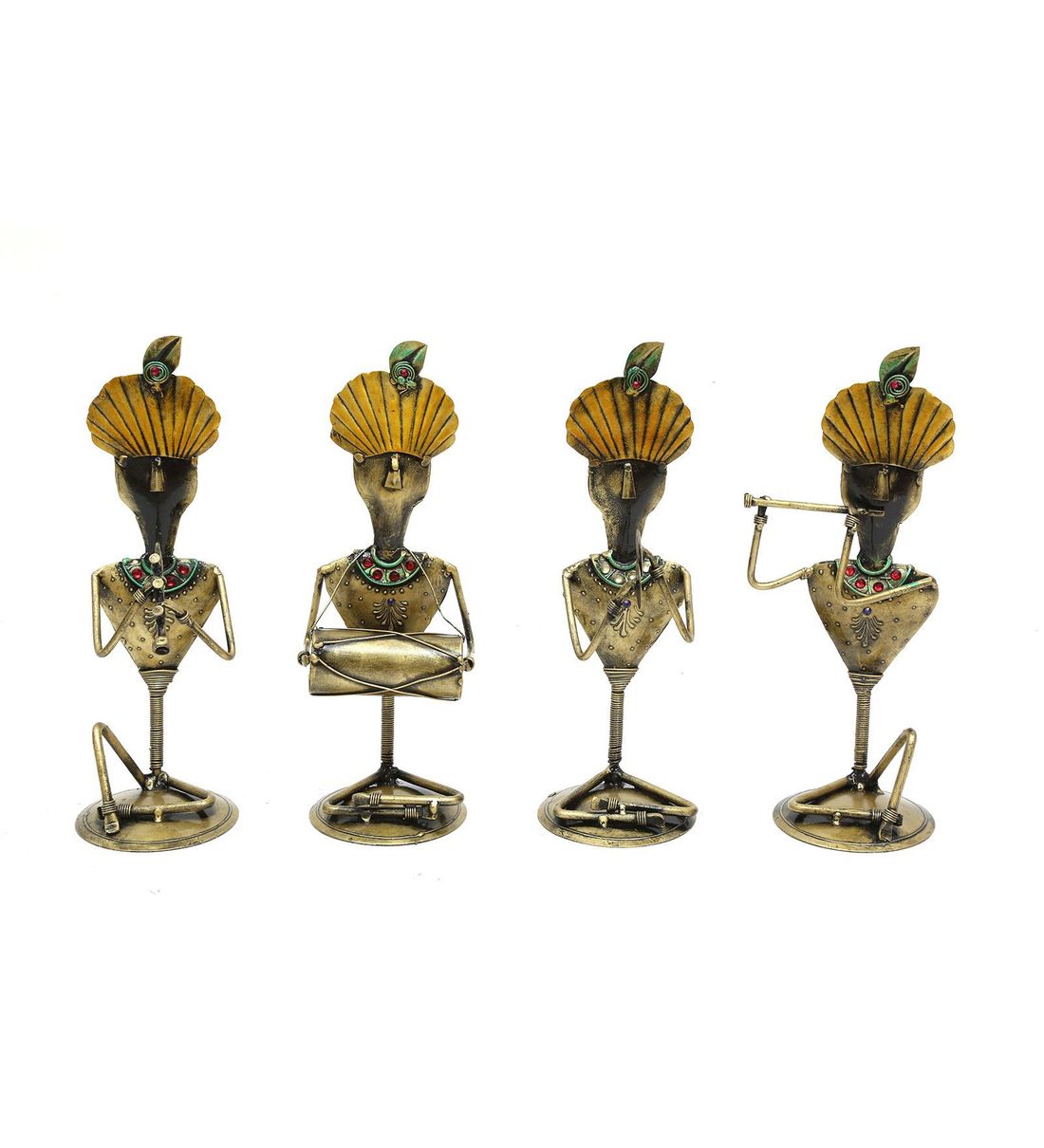 Musician man Set Of 4 table decor