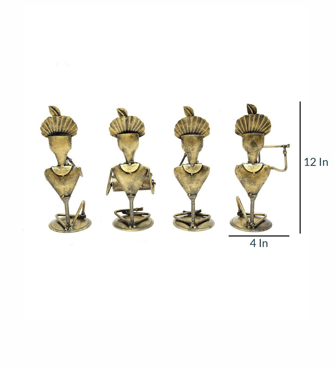 Musician man Set Of 4 table decor