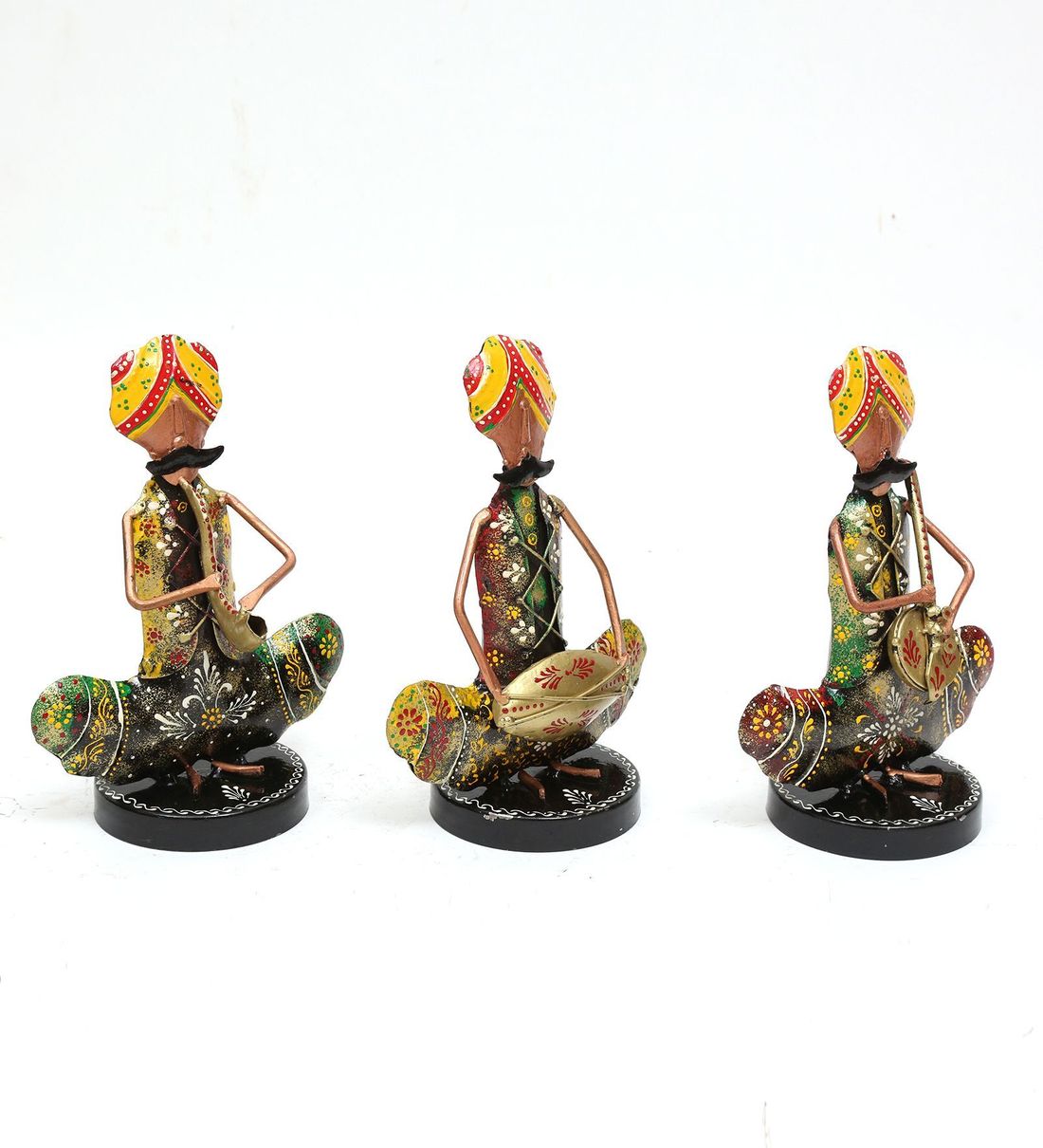 Sardar musician Figurine Set Of 3 table decor