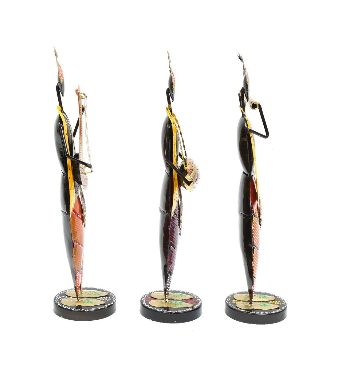 Krishna musician Figurine Set Of 3 table decor