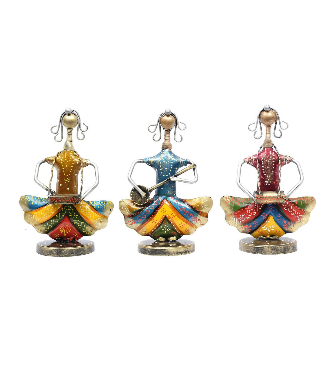 Musician Dolls Figurines set of 3 table decor
