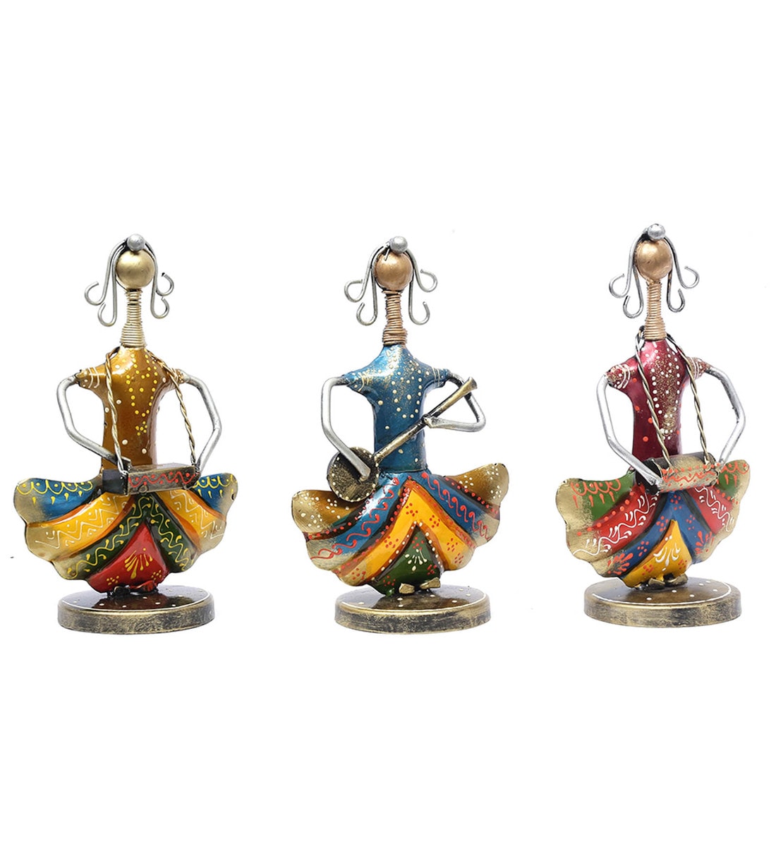 Musician Dolls Figurines set of 3 table decor