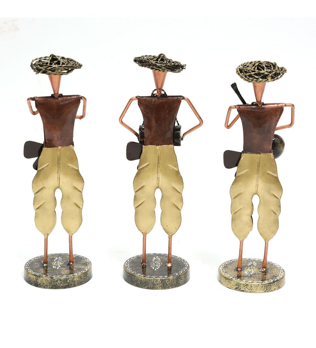 Musician Human Figurine Set Of 3 table decor