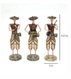 Musician Human Figurine Set Of 3 table decor